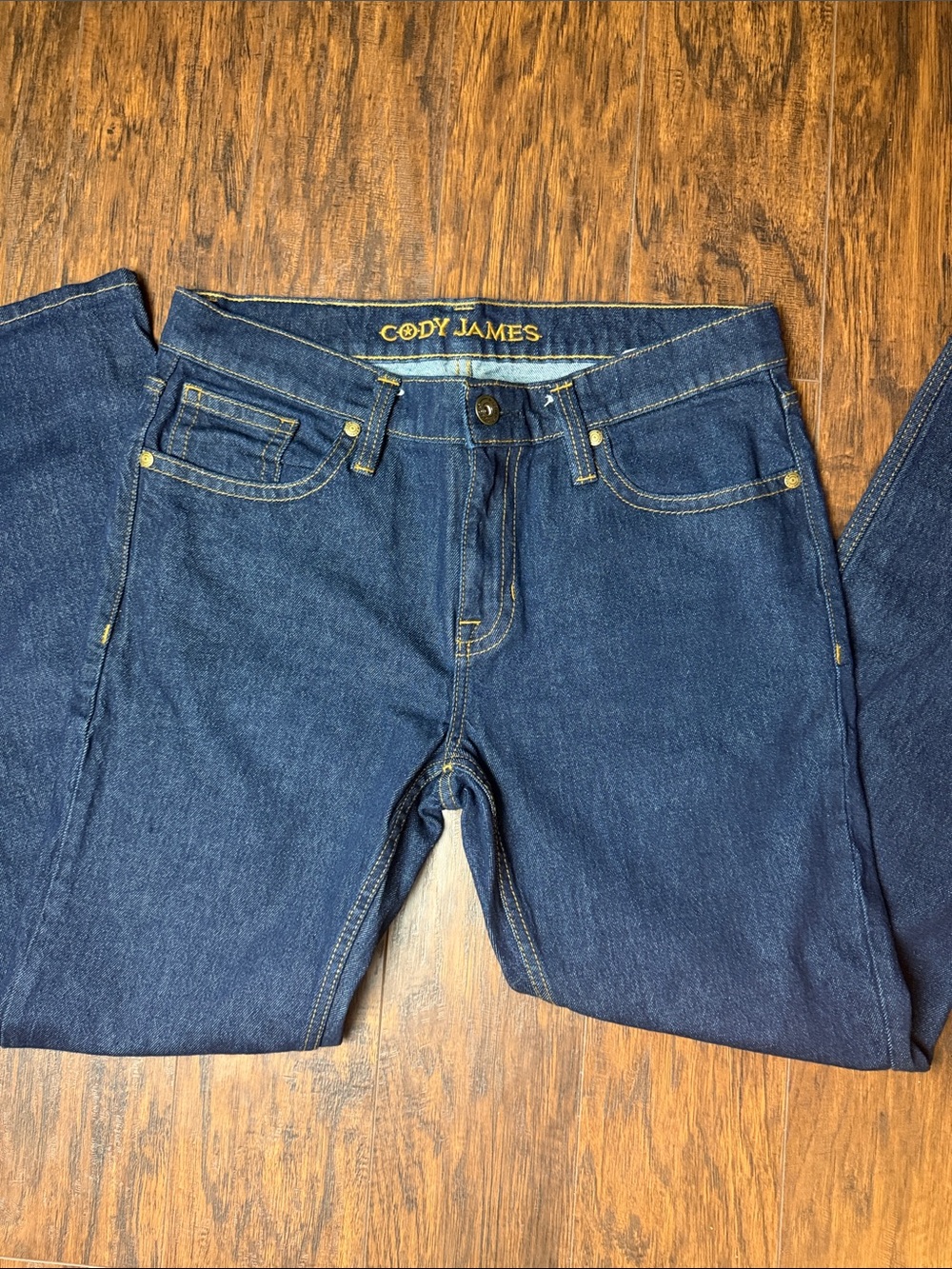 Cody James Men's Dark Blue Bootcut Jeans